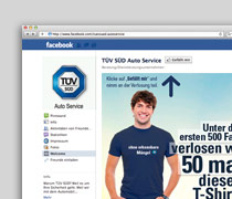 TÜV SÜD Facebook-Fanseiten-Gewinnspiel