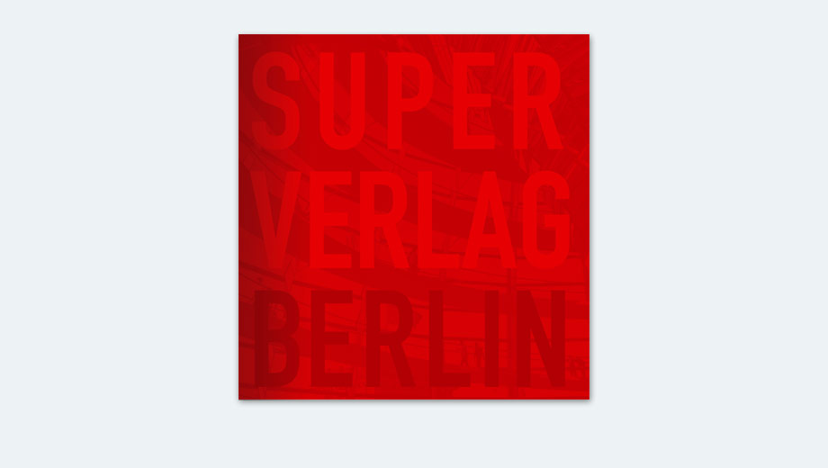 Super Verlag Berlin Unternehmensbroschüre Titel